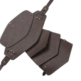 Men's PU Leather Chest Harness in Steampunk Style / Cosplay X-Shaped Bondage with Shoulder Armors - EVE's SECRETS