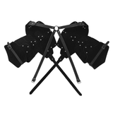 Men's PU Leather Chest Harness in Steampunk Style / Cosplay X-Shaped Bondage with Shoulder Armors - EVE's SECRETS