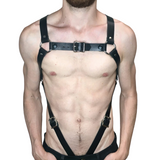 Men's PU Leather Chest Straps Bondage Harness / Male Body Harness Rave Clubwear - EVE's SECRETS