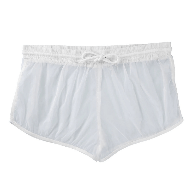 Men's Semi-Transparent Drawstring Boxer Shorts / Male Sexy Lightweight Underwear - EVE's SECRETS