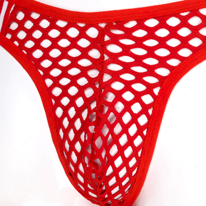Men's See-Through Fishnet Briefs Underwear / Sexy Bulge Pouch Hollow Out Sexy Underpants - EVE's SECRETS