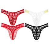 Men's See-Through Fishnet Briefs Underwear / Sexy Bulge Pouch Hollow Out Sexy Underpants - EVE's SECRETS