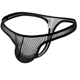 Men's Sexy Fishnet G-String Underpants / Erotic T-Back Penis Pouch Mesh Panties for Men - EVE's SECRETS