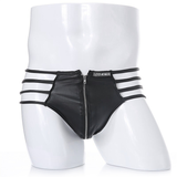 Men's Sexy Jockstrap Briefs in Black and Red Colors / Male Front Zipper Erotic Underwear - EVE's SECRETS