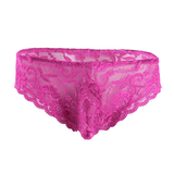 Men's Sexy Lace Floral Lingerie Panties / G-String Transparent Bikini Briefs Underwear - EVE's SECRETS