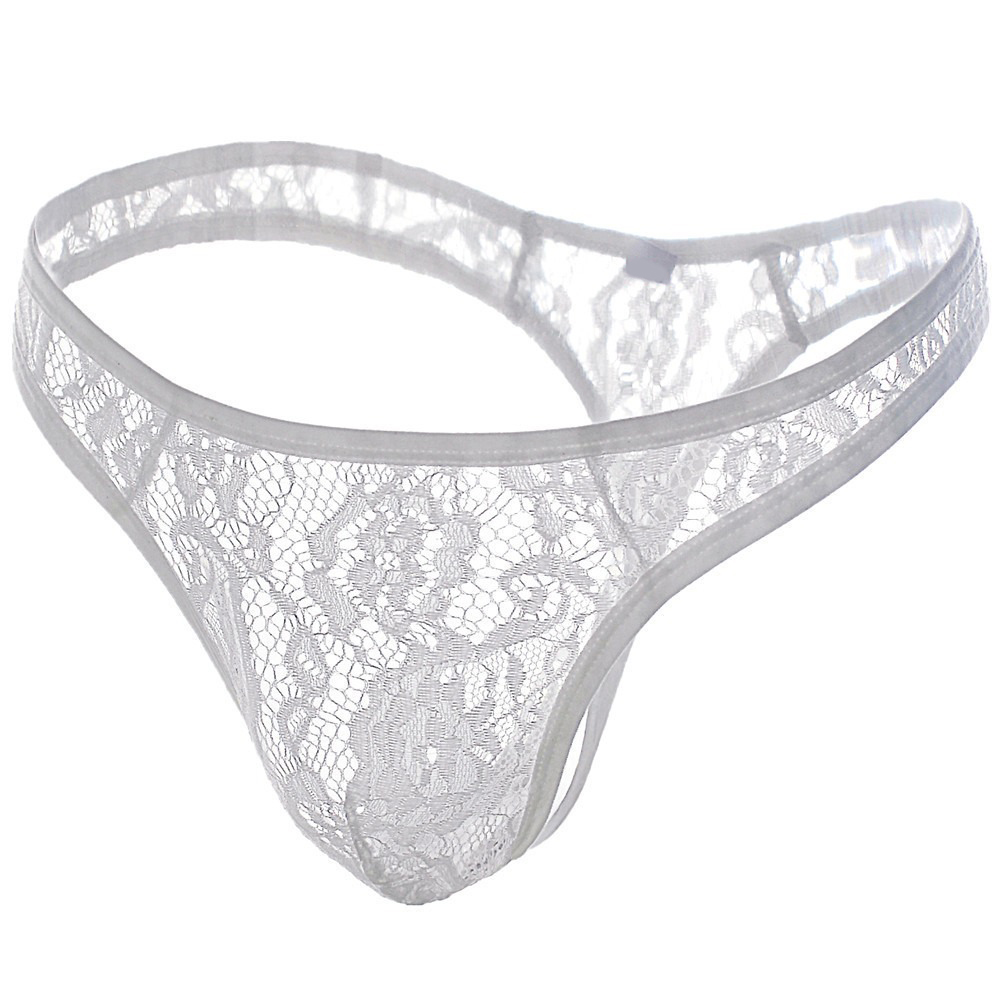 Men's Sexy Lace T-Back Panties / Male See-Through Thong / Erotic Underwear for Men - EVE's SECRETS