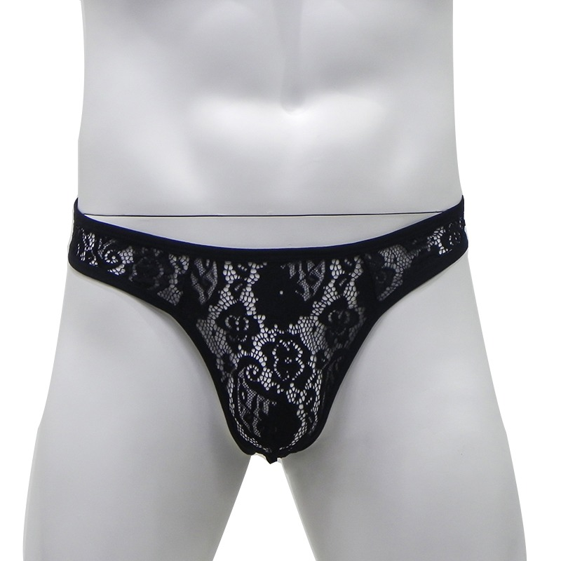 Men's Sexy Lace T-Back Panties / Male See-Through Thong / Erotic Underwear for Men - EVE's SECRETS