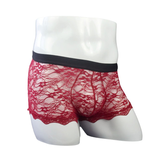 Men's Sexy Lace-Up Back Panties / Male Sissy Underwear with Floral Pattern - EVE's SECRETS