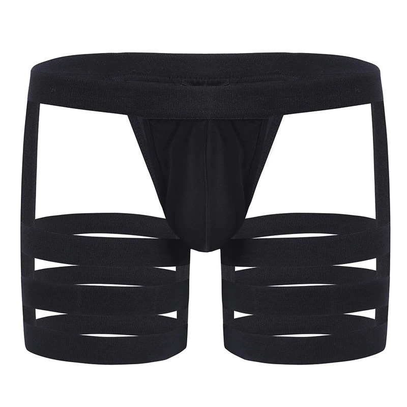 Men's Sexy Panties with Bulge Pouch and Garters / Erotic Gay Underpants Underwear - EVE's SECRETS