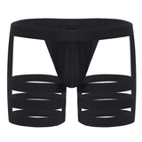 Men's Sexy Panties with Bulge Pouch and Garters / Erotic Gay Underpants Underwear - EVE's SECRETS