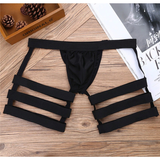 Men's Sexy Panties with Bulge Pouch and Garters / Erotic Gay Underpants Underwear - EVE's SECRETS