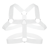 Men's Sexy Shoulder Chest Harness / Male Erotic Fetish Metal Ring Elastic Belt - EVE's SECRETS