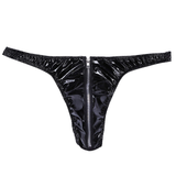 Men's Sexy Zipper Bikini Briefs / Male Wet Look Erotic Underwear - EVE's SECRETS