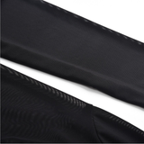 Men's Shiny PU Leather Catsuit in Black Color / Sexy Wet Look Clothing with Zipper & Open Crotch - EVE's SECRETS