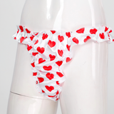 Men's Shiny Ruffled Soft Lingerie Panties / Sissy Bikini Briefs Underwear - EVE's SECRETS