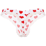 Men's Shiny Satin Ruffle Lace Panties / Male High Cut Sissy Underwear Lingerie - EVE's SECRETS