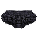 Culotte à jupe Sissy pour hommes / Slip à volants en satin brillant / Sous-vêtements sexy pour hommes