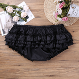 Men's Sissy Skirted Panties / Shiny Satin Ruffled Briefs / Sexy Underwear for Men - EVE's SECRETS