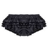 Men's Sissy Skirted Panties / Shiny Satin Ruffled Briefs / Sexy Underwear for Men - EVE's SECRETS