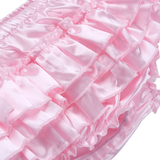 Men's Sissy Skirted Panties / Shiny Satin Ruffled Briefs / Sexy Underwear for Men - EVE's SECRETS