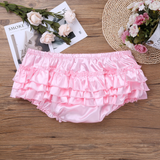 Men's Sissy Skirted Panties / Shiny Satin Ruffled Briefs / Sexy Underwear for Men - EVE's SECRETS
