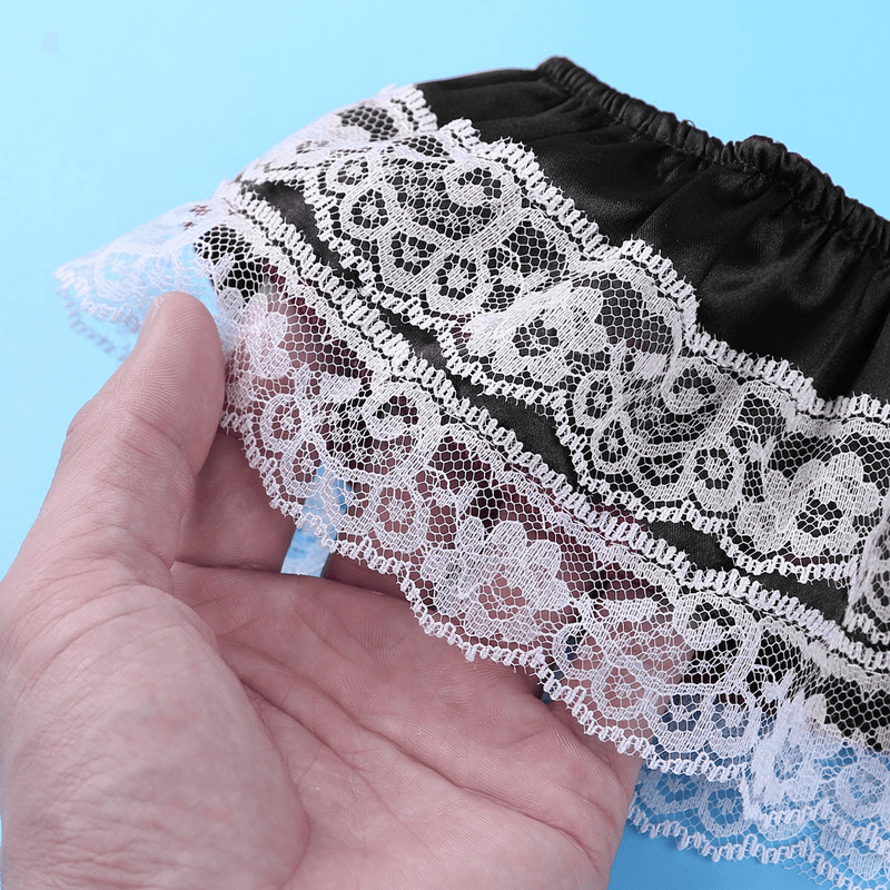 Men's Sissy Soft Satin Panties Lingerie / Sexy Floral Low-Rise Panties with Bowknots - EVE's SECRETS