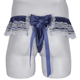 Men's Sissy Soft Satin Panties Lingerie / Sexy Floral Low-Rise Panties with Bowknots - EVE's SECRETS