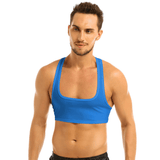 Men's Sleeveless Sport Tank Top / Racerback Crop Top / Male Sexy Outfits - EVE's SECRETS