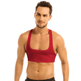 Men's Sleeveless Sport Tank Top / Racerback Crop Top / Male Sexy Outfits - EVE's SECRETS