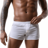 Men's Solid Color Summer Short Pants / Quick-Drying Swimming Low Waist Trunks - EVE's SECRETS