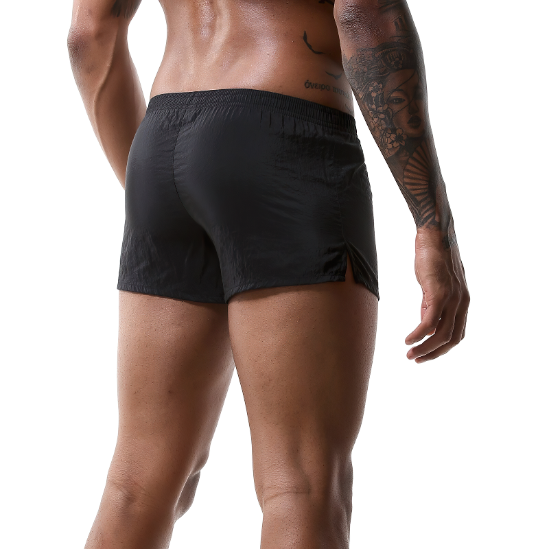 Men's Solid Color Summer Short Pants / Quick-Drying Swimming Low Waist Trunks - EVE's SECRETS