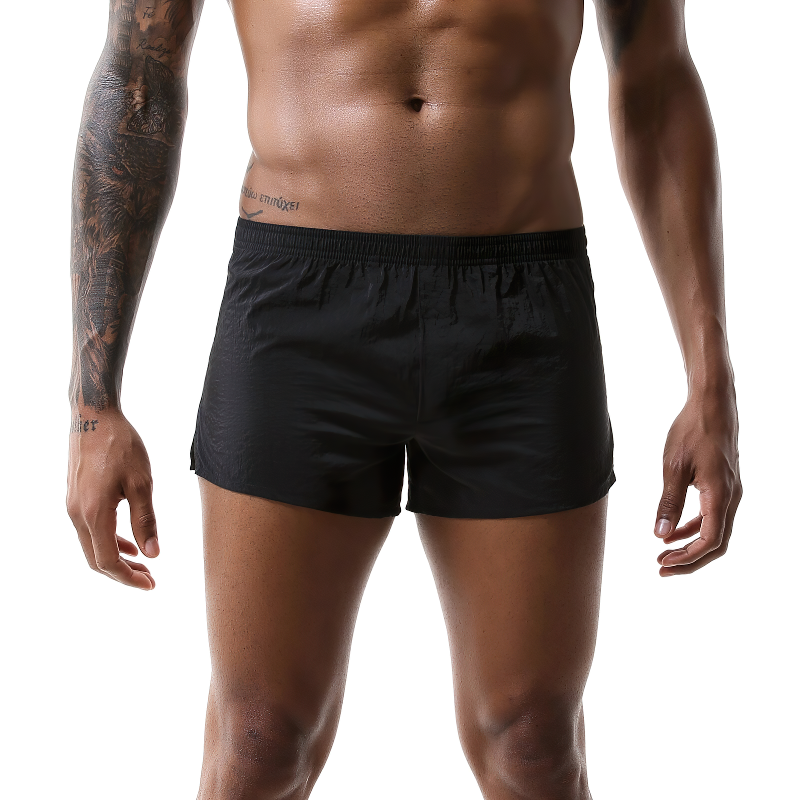 Men's Solid Color Summer Short Pants / Quick-Drying Swimming Low Waist Trunks - EVE's SECRETS