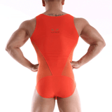 Men's Sexy Sport Bodysuit / Sleeveless Bulge Pouch Patchwork Underwear - EVE's SECRETS