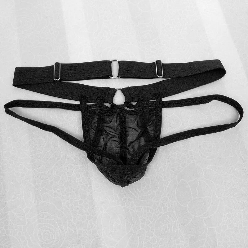 Men's Transparent Mesh Briefs / Erotic Open Buttocks Panties / Sexy Male Underwear - EVE's SECRETS