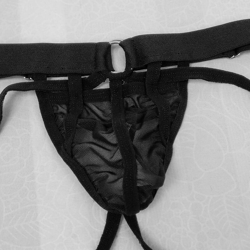 Men's Transparent Mesh Briefs / Erotic Open Buttocks Panties / Sexy Male Underwear - EVE's SECRETS