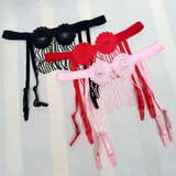 Men's Underwear with Flowers / Sexy Open Crotch Male Panties / Erotic Straps Briefs - EVE's SECRETS