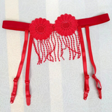 Men's Underwear with Flowers / Sexy Open Crotch Male Panties / Erotic Straps Briefs - EVE's SECRETS