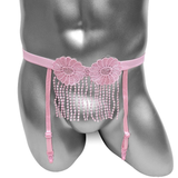 Men's Underwear with Flowers / Sexy Open Crotch Male Panties / Erotic Straps Briefs - EVE's SECRETS