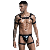 Men's Vest Erotic Latex Bodysuit Lingerie / Sexy Harness Role Play Belt - EVE's SECRETS