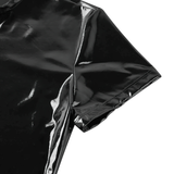 Men's Wetlook Latex T-Shirt / Male Black Night Parties Tight T-Shirts / Exotic Gay Homme Costume - EVE's SECRETS