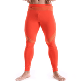 Sexy Patchwork-Trainingshose für Herren / sportliche Skinny-Leggings mit mittlerer Taille