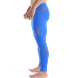 Men's Sexy Patchwork Workout Pants / Sporty Style Mid-Waist Skinny Leggings - EVE's SECRETS