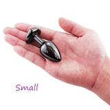 Metal Anal Plug Vibrator Massager With Purple Heart / Adult Crystal Bullet Vibrator Masturbator - EVE's SECRETS