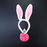 Metal Anal Plug with Bunny Tail and Plush Ears / Cute Rabbit Cosplay Adult Sex Toy - EVE's SECRETS