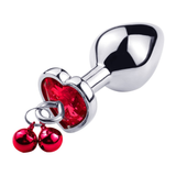 Metal Anal Plug with Crystal Bells / Unisex Stainless Steel Butt Plugs / Sex Toys for Men & Women - EVE's SECRETS