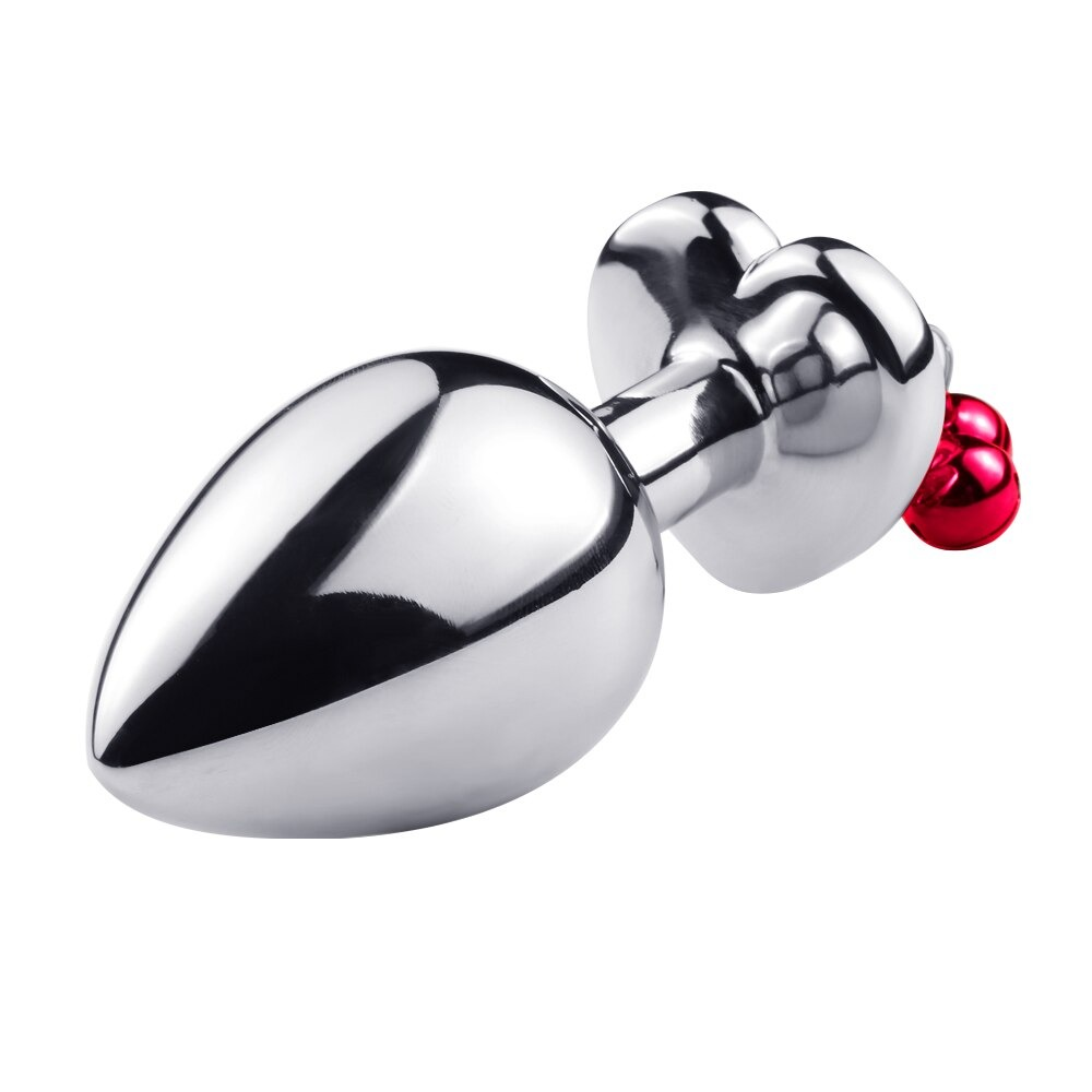 Metal Anal Plug with Crystal Bells / Unisex Stainless Steel Butt Plugs / Sex Toys for Men & Women - EVE's SECRETS