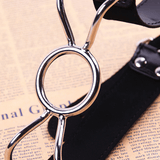 Metal O-ring Mouth Gag with Faux Leather Strap / BDSM Gags of Various Sizes / Fetish Sex Toys - EVE's SECRETS