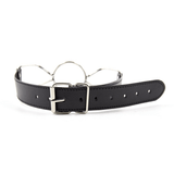 Metal O-ring Mouth Gag with Faux Leather Strap / BDSM Gags of Various Sizes / Fetish Sex Toys - EVE's SECRETS