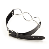 Metal O-ring Mouth Gag with Faux Leather Strap / BDSM Gags of Various Sizes / Fetish Sex Toys - EVE's SECRETS