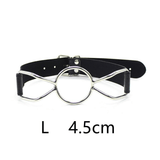Metal O-ring Mouth Gag with Faux Leather Strap / BDSM Gags of Various Sizes / Fetish Sex Toys - EVE's SECRETS
